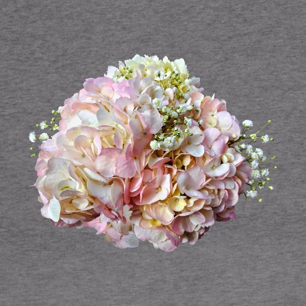 Pale Pink Hydrangea With Baby Breath by SusanSavad